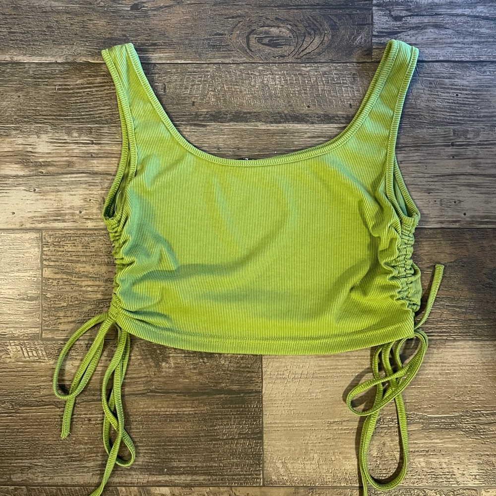 Green tank top